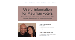 Desktop Screenshot of electionsmauritius.com